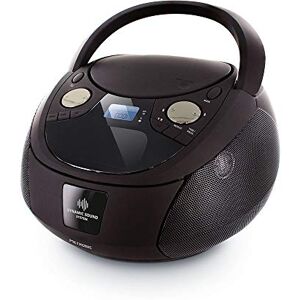 Metronic 477139 Lecteur CD Dynamic Sound MP3 Bluetooth avec port USB et entrée audio, sortie casque, affichage de l'heure, fonction réveil - Publicité