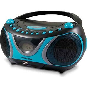 Metronic 477118 Radio / Lecteur CD / MP3 Portable Sportsman Noir et Bleu - Publicité