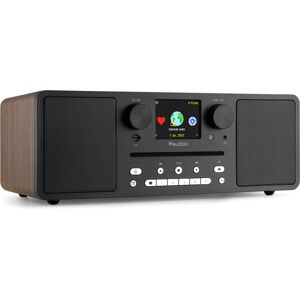 Systeme de musique numerique Audizio Naples CD/BT/DAB+/Internet Bois - Lecteur simple CD/DVD et MP3