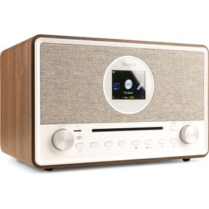 Audizio Lucca Radio Internet avec DAB+ et lecteur CD Bois - Lecteur simple CD/DVD et MP3