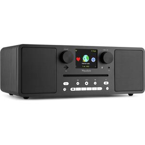 Audizio Naples Systeme de musique numerique CD/BT/DAB+/Internet Noir - Lecteur simple CD/DVD et MP3