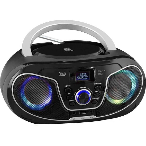 trevi cmp588dab boombox radio dab stereo bluetooth mp3 registratore alimentazione ac / a batterie colore nero - cmp588dab