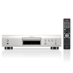 Denon DCD-900NE CD Player for Home, HiFi System, CD-R/RW / MP3 / WMA, Pure Direct Mode, AL32 Processing, Optical Output, USB Port Supporting Hi-Res Playback – Silver (DCD900NESPE2GB)