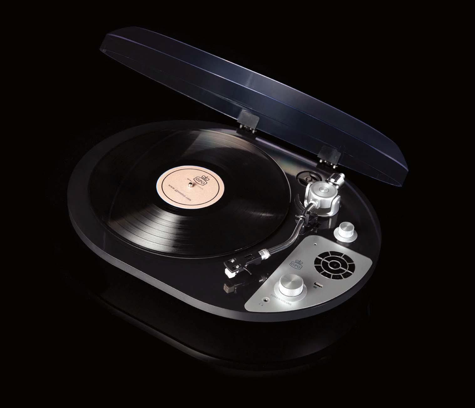 Gpo Pr 50 Black Gloss Turntable