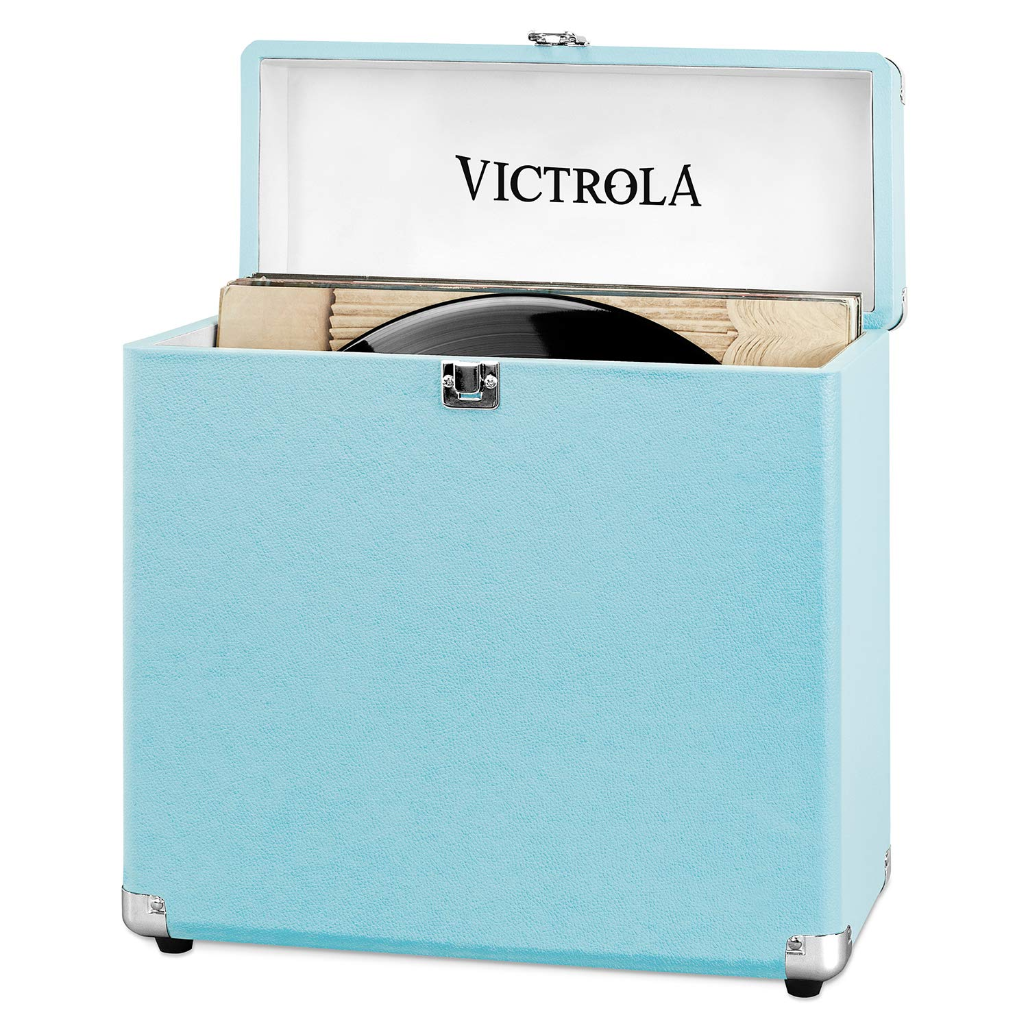 Victrola Custodia Valigetta Porta Vinili 30+ pezzi