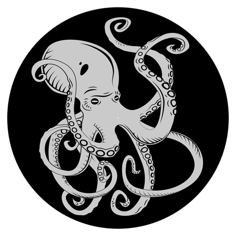 Age Print Panno Feltro Per Giradischi Octopus Slipmat