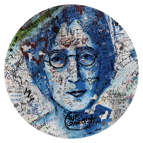 Age Print Panno Feltro Per Giradischi John Lennon Slipmat