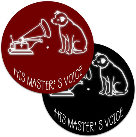 Age Print Panno Feltro Per Giradischi Fronte E Retro His Master'S Voice Slipmat