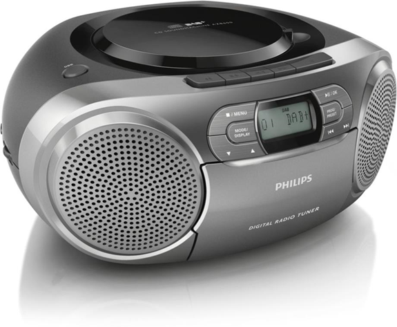 Philips AZB600/12 impianto stereo portatile Digitale 2 W Grigio