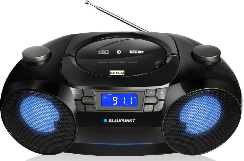 Blaupunkt Rádio Bluetooth/cds/usb/fm/mp3 12w (preto) - Blaupunkt