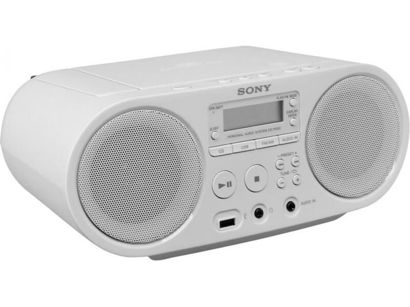 Sony Rádio Portátil Zs-ps50w 4w (branco) - Sony