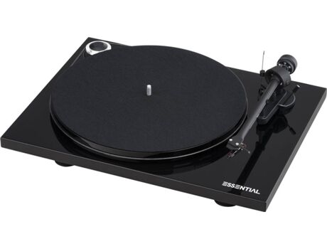 Pro-Ject Gira-Discos Essential 3 Phono Preto (Manual - Correia - Velocidade: 33 1/3 - 45)