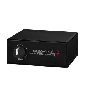 MONACOR Forforstærker SLA-35 stereoanlæg forstærker matchende matchning impedans niveau