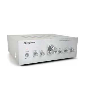 Stereo Hi-Fi Forstærker 2x50W, sølv TILBUD NU grundlæggende karaoke basic