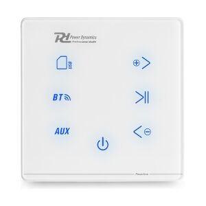 Powerline A50W Indbygget Audioforstærker BT Hvid TILBUD NU