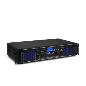 Digital Forstærker FPL2000 2x1000W med Equalizer / 4 input / Bluetooth / MP3 / U