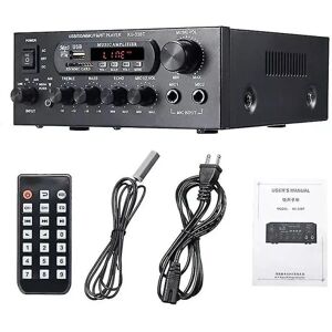 1200w 220v Bluetooth forstærker Hifi digital forstærker 33bt stereo led digital lydforstærker Auf-f Black