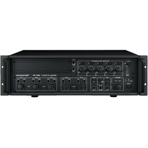 MONACOR PA-1240 Amplificateur-Mixeur Public Adress 5 zones mono - Installation amplificateurs