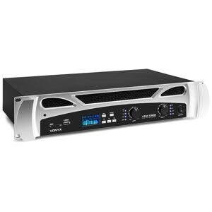 Vonyx VPA1000 Amplificateur de sonorisation 2x 500W Lecteur multimédia avec BT - Amplificateurs de puissance bicanaux