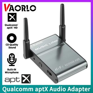 VAORLO Qualcomm aptX Bluetooth Audio Receiver AUX RCA Stereo CD-Quality Sound Hifi Lossless HD Music Wireless Adapter With Antenna/Mic