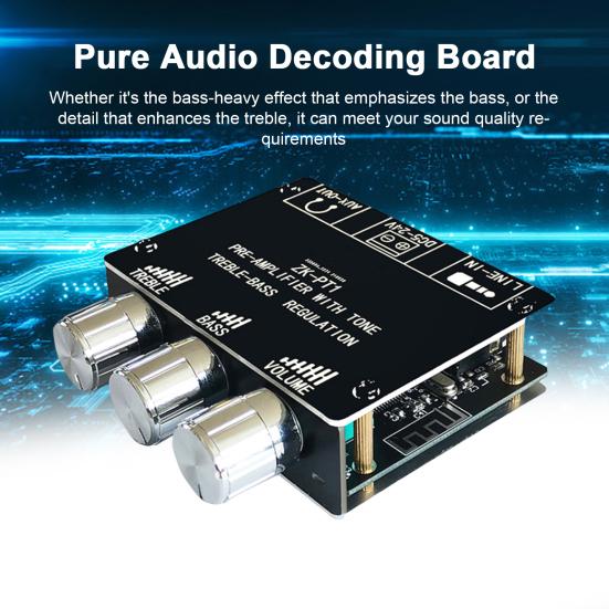 Scram Price Stereo Audio Receiver Amplifier Board 2 Channel Low-Noise Design Stereo Output Bluetooth-compatible 5.0 Decoder Board Module