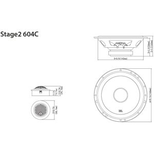 JBL Auto-Lautsprecher »Stage2 6«  Größe