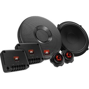 JBL Club 605CSQ 2-Wege KFZ Soundsystem 285 Watt Komponenten Auto Lautsprecher Boxen Set mit 160mm Carbon Einbau Autolautsprecher , Silk Dome Hochtöner und Frequenzweichen