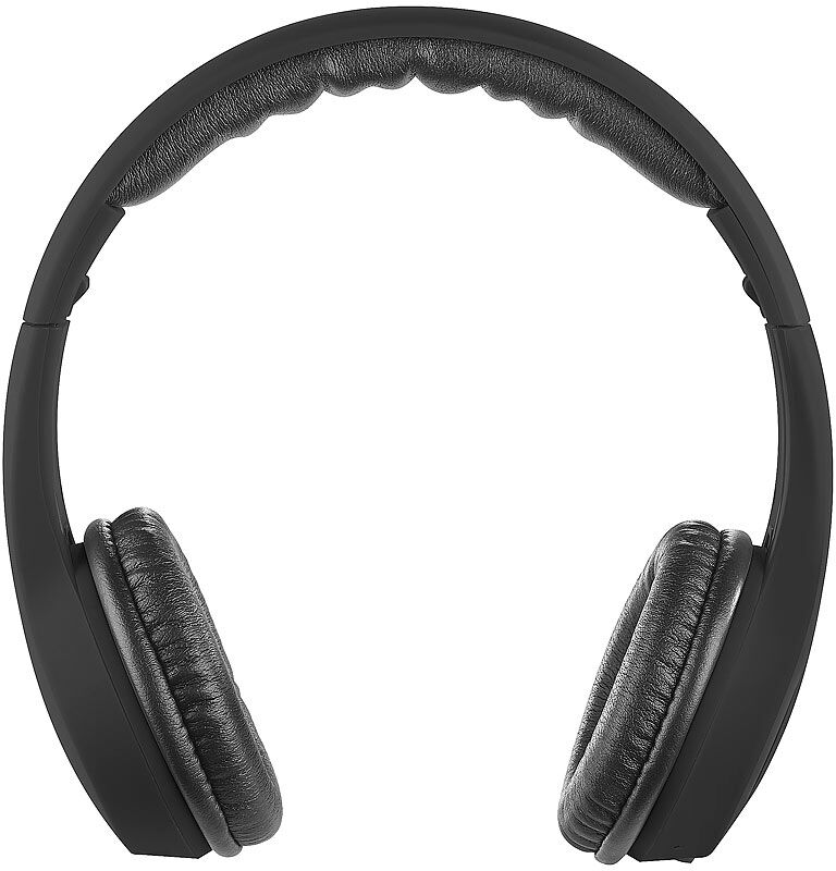 Pearl Faltbares On-Ear-Headset mit Bluetooth 4.0 und Audio-Eingang, schwarz