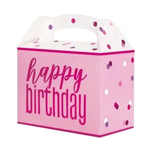 6 Party Boxen rosa & silber