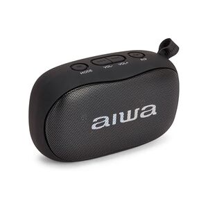 Aiwa BS-110BK Mini Bluetooth Lautsprecher mit Karabiner 10W HyperBass Musik Box