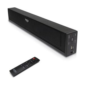 XORO HSB 50 V2 TV Soundbar 25 Watt Leistung, Bluetooth Lautsprecher, USB Mediaplayer, Line IN, Optischer & Koaxialer Audioeingang, Wandmontage möglic