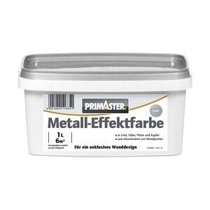 Primaster Metall-Effektfarbe 1 L silber seidenglanz