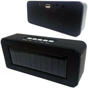 Trade Shop Traesio - lautsprecher CH-303C tragbares bluetooth solar aufladen microsd usb fm aux