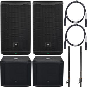 JBL EON 712 SRX818SP Power Bundle Schwarz