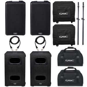 QSC K8.2/KS112 Power Bundle Schwarz