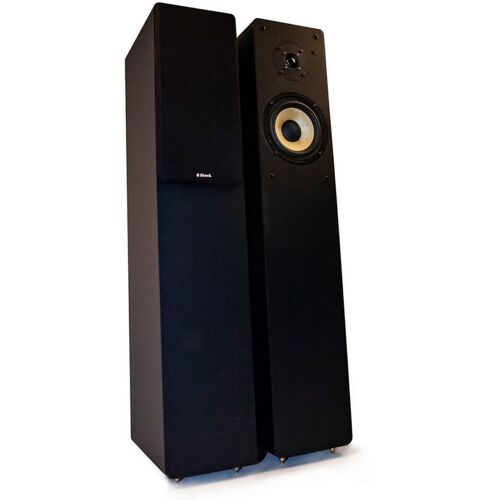 Blockaudio AUDIOBLOCK SL-250 Schwarz 2-Wege Bassreflex Standlautlautsprecher, Paar