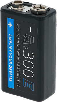 Fischer Amps 9V NIMH Accu - 300mAh