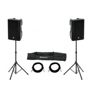 Omnitronic Set 2x XKB-212A + Speaker Stand MOVE MK2 TILBUD NU