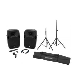 Omnitronic Set XFM-212AP + Speaker stand MOVE MK2 TILBUD NU