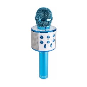 Karaoke Mikrofon til børn med indbygget højttaler, MP3 og Bluetooth - Blå TILBUD