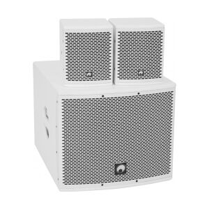 Omnitronic Set MOLLY-12A Subwoofer active + 2x MOLLY-6 Top 8 Ohm, white TILBUD