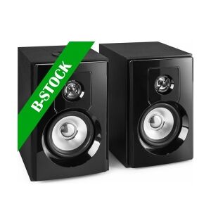 SHF404B Powered Bluetooth Bookshelf Speakers 4” MP3 