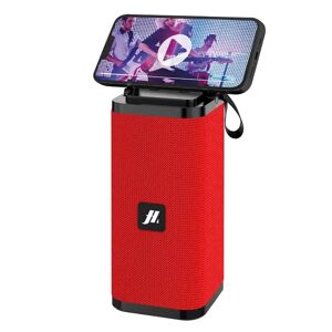 Music Hero Trådløs Bluetooth Højtaler med Mobilholder - Rød