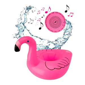 MUSIC HERO Trådløs Højtaler m. Oppustelig Badring - Flamingo