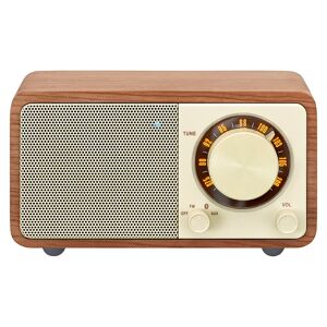 Sangean Genuine Mini WR7 Bluetooth Højtaler m. Radio - Brun