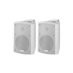 Monacor MKA-50SET/WS, 2-vejs, 2.0 kanaler, Ledningsført, 40 W, 60 - 20000 Hz, Hvid