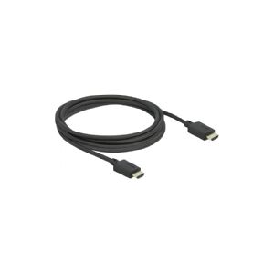 Delock - High Speed - HDMI-kabel med Ethernet - HDMI han til HDMI han - 2.5 m - sort - Dolby DTS-HD Master Audio support, Dolby TrueHD support, understøtter 21:9 biografformatforhold, 8K UHD (7680 x 4320) support