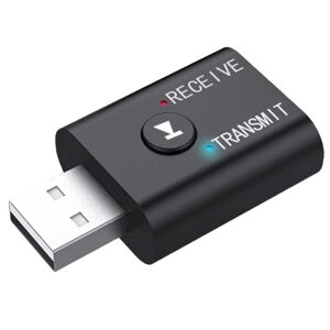 Megabilligt Bluetooth Adapter Transmitter Receiver til trådløs musik 3,5mm aux sort