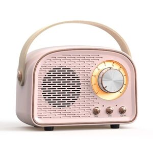 Mini Radio Bluetooth Højttaler PINK Pink