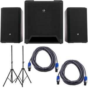 LD Systems Dave 12 G4X Stand Bundle Negro